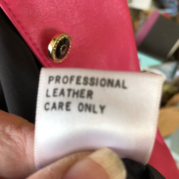 🔥 SALE! St John Pink Napa Leather Jacket Like New - Picture 14 of 16